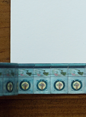 浮光分装 zagne vintage tiles 复古花砖 基础拉条手帐胶带