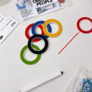 手帐胶带 拉条 2mm彩色极细胶带 韩系ins简约风手帐素材