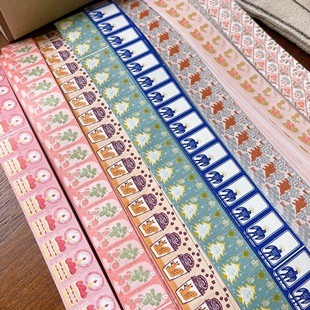 浮光分装 启文社标签贴 小动物/蛋糕/咖啡/植物 手帐素材 索引贴