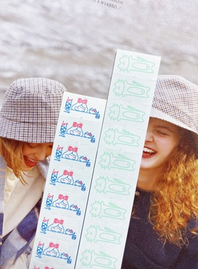 浮光分装 日本jagaimo_usagi 薄荷小猫 手帐标签贴 索引贴