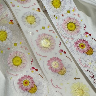 浮光分装 基研所木春菊 柠檬日记 水果硬糖 模切胶带花草装饰