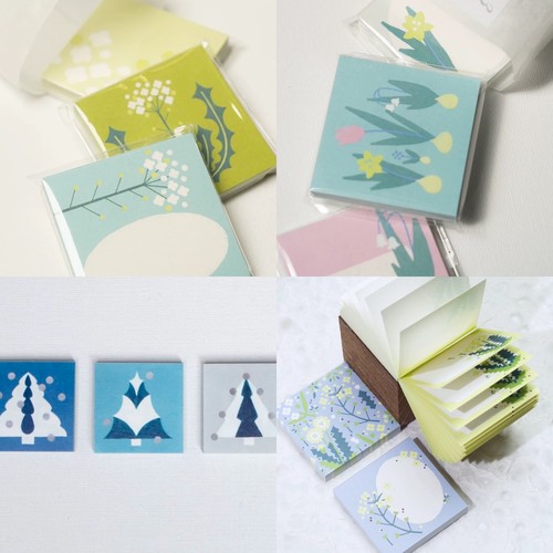 浮光分装 unooooo 是花花草草的mini小便签 手帐素材