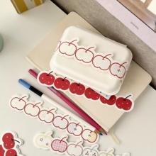 浮光分装 3amigos2024冬季便签拉手苹果小杯冰沙秋叶与框装饰手帐