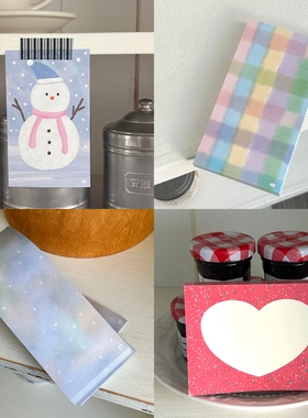 浮光分装 imeanit 冬季新品 snowman/frost/knit/holiday手帐便签