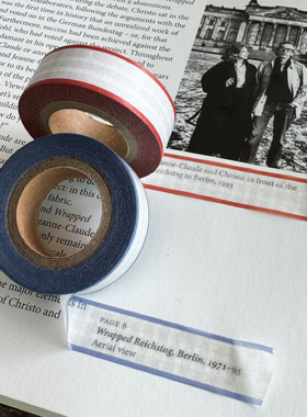 【整卷/分装】复古简约天花板！韩国jazzornot 红蓝灰格基础胶带