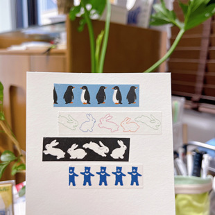 浮光分装 小动物聚会～韩国kbp新款 可爱小动物手帐胶带