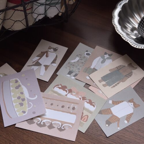 浮光分装 tobimatsu 可书写贴纸 小猫和甜品还有圣诞 手帐素材