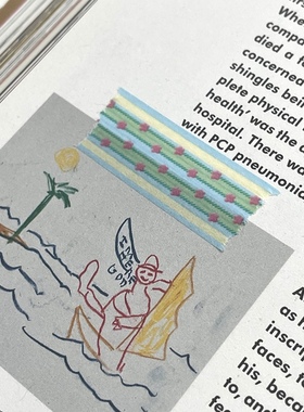 【分装/整卷】 Imeanit gardening彩色线条 韩系基础手帐装饰胶带