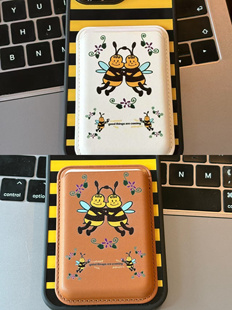 AnotherHill原创设计蜜蜂磁吸卡包 两色