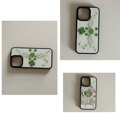 AnotherHill原创幸运四叶草磁吸神甲壳适用于iPhone