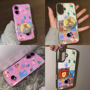 AnotherHill原创插画圣诞款银镀手机壳双层透明手机壳 适用于iPhone16有挂绳孔