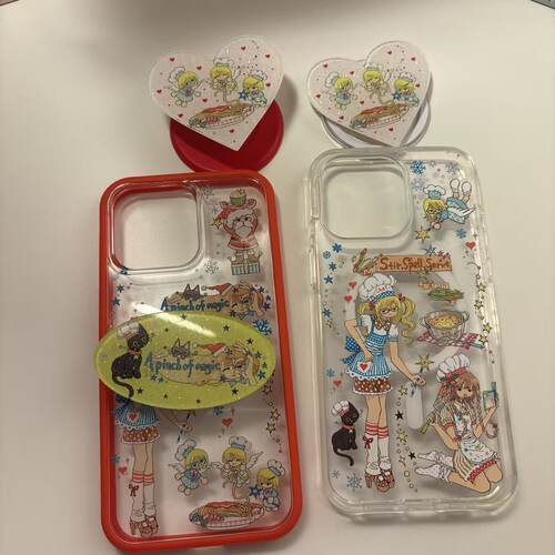 AnotherHillx章鱼草原创圣诞魔法厨娘 透明贝贝壳磁吸  红绿可替换边框有挂绳孔 13/14基础款通用 无圣诞包装