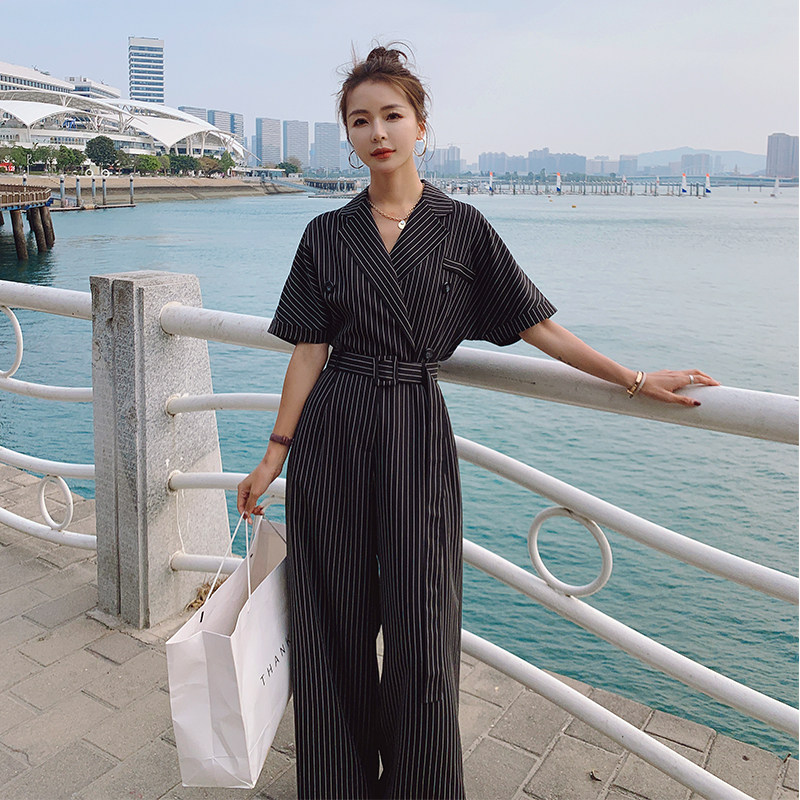 现货！2023新款条纹连体裤2119+,女装连衣裙,浙宝268（原浙宝222）