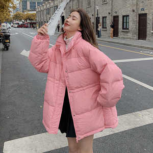 现货2023新款羽绒2236,短款冬款棒球服穿搭女图片