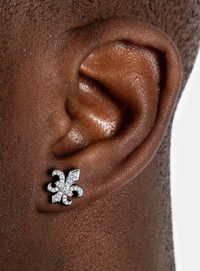 YBSJewelry s925纯银莫桑钻耳钉超闪进口莫桑石