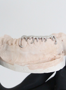 珠宝纯银牙套YBS纯银嘻哈男女