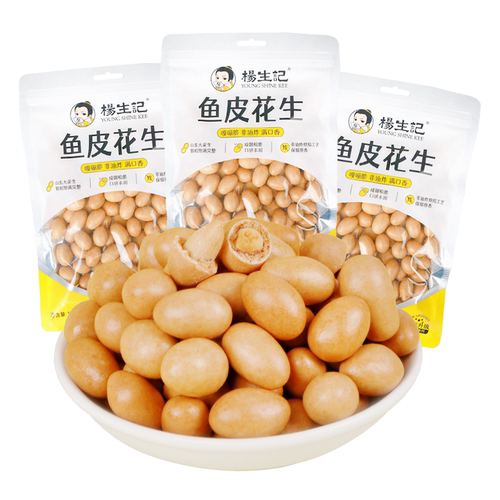 杨生记鱼皮花生下酒菜解馋零食