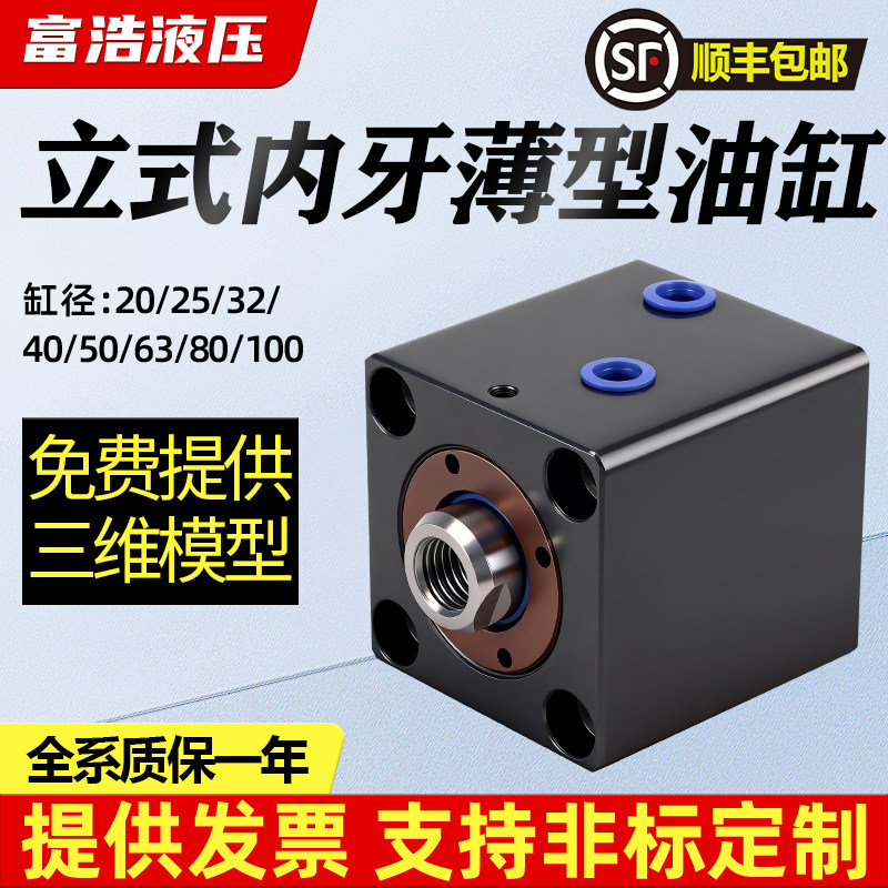 薄型液压缸夹具模具油缸立式