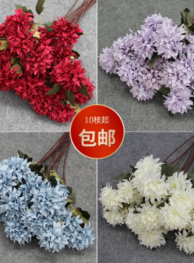 仿真花3头水晶球乒乓婚礼堂