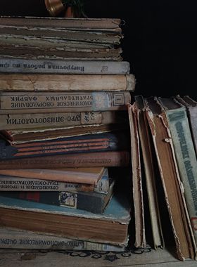 复古怀旧文艺硬皮精装外文英文旧书老书古董书欧式装饰摆件道具书