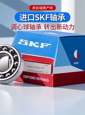 SKF瑞典进口轴承1205 1206 1207 1208 1209 E K TN9/C3调心球轴承