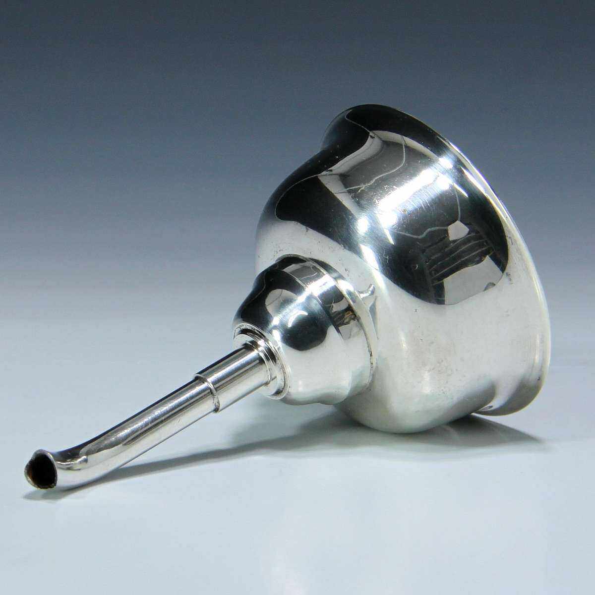 欧洲中古德国镀银红酒过滤器红酒酒具