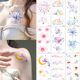蝴蝶纹身贴小清新唯美卡通ins风彩色个性 防水逼真持久儿童妆容贴