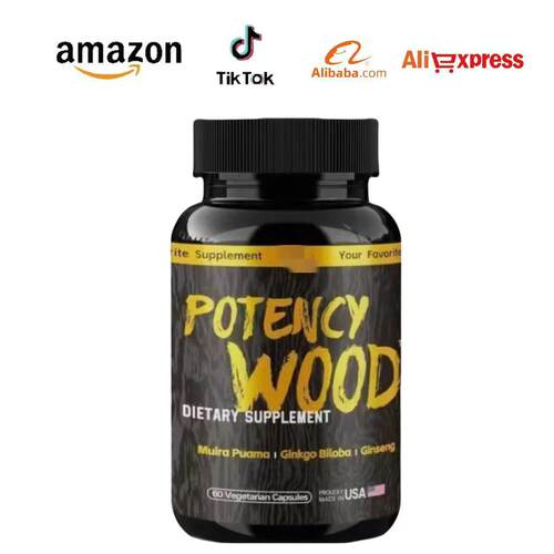 跨境现货亚马逊热销男性活力补充胶囊Potency Wood Boost Ca样品