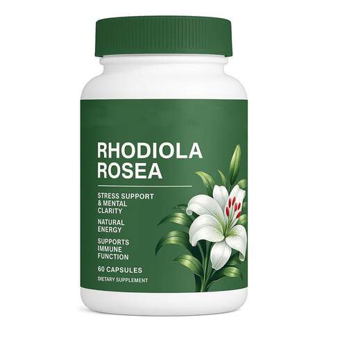 跨境爆款红景天胶囊60粒RHODIOLA ROSEA CAPSUL热销现货源头O样品