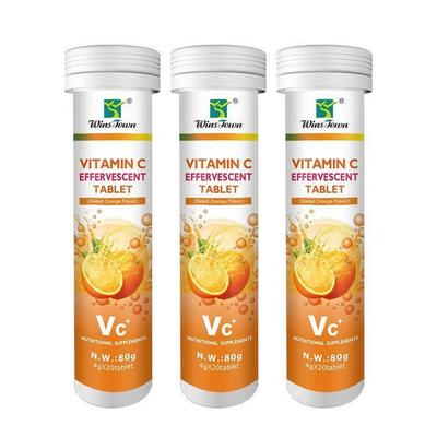 出口VC Effervescent tablet钙锌橙子泡腾片Vitamin C supplement