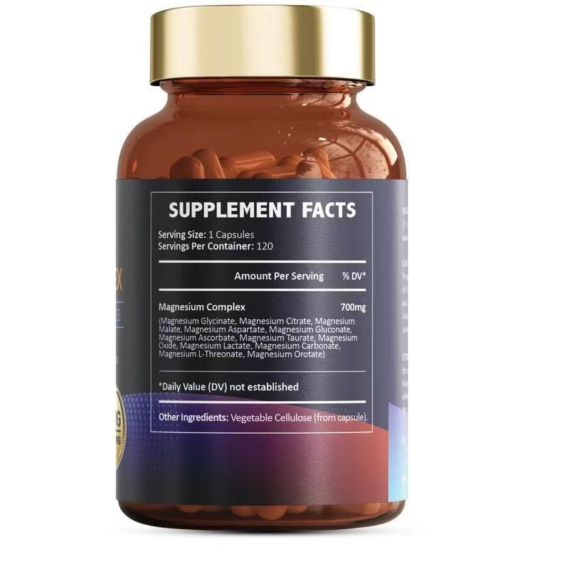 跨境TK爆款12合1镁复合物胶囊Totaria 12-in-1 Magnesium Complex