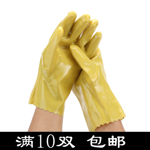 恒大浸塑防油pvc耐磨手套