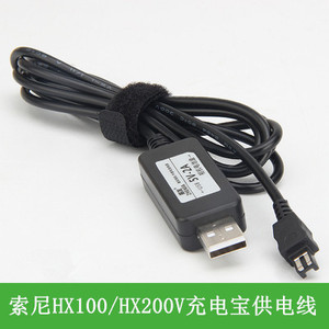 振发 适用于索尼相机DSC-HX100 HX200V  FDR-AX700外接电源线
