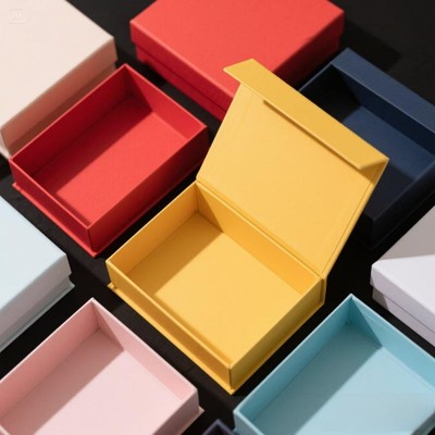 现货电子数码眼镜礼品茶叶礼盒礼物磁吸书型翻盖商务空盒定制LOGO