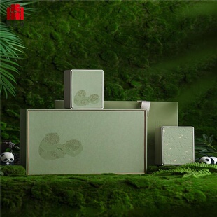 熊猫茶叶礼盒高档空盒散茶袋泡红茶绿茶岩茶竹叶青甘露云雾金骏眉