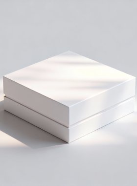 白色天地盖长方形简约礼盒杯子水杯礼品盒牛皮包装盒定制logo盒子