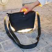 斜挎包女2024新款 单肩帆布包 潮时尚 小布包腋下包百搭饺子女包春季