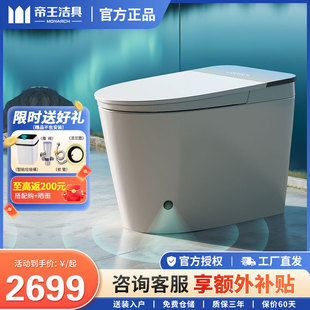 帝王洁具智能马桶全自动一体无水压坐便器静音带冲洗北极光TA040