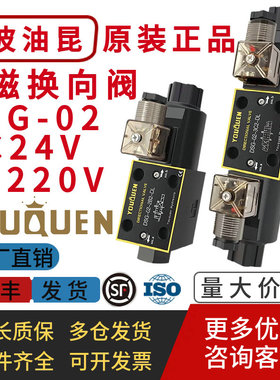 YOUQUEN油昆液压电磁阀DSG-02-2B2-DL 3C2 3C3 3C4 3C60-LW换向阀
