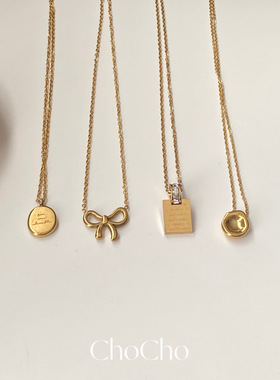 小众高级感百搭不掉色钛钢项链