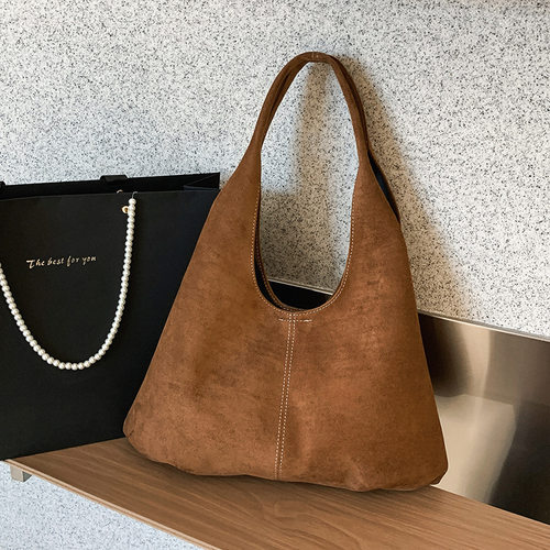 秋冬慵懒时尚复古麂皮绒磨