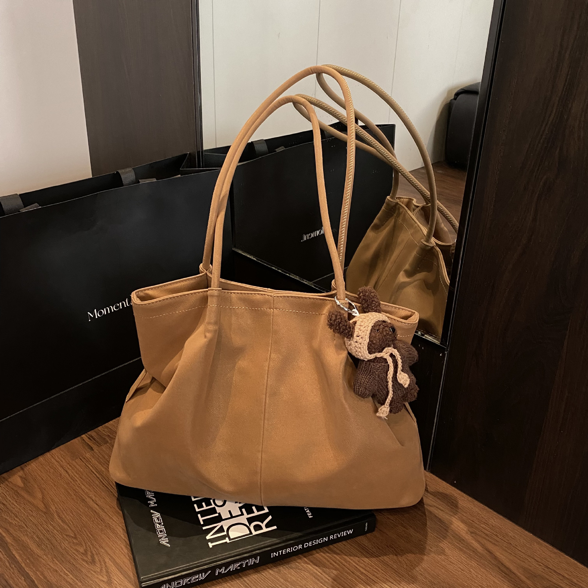 休闲复古磨砂包女2025新款