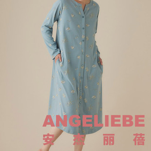 ANGELIEBE孕妇连衣裙日本进口孕妇春秋哺乳裙连衣裙春装