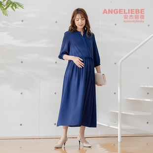 ANGELIEBE日本进口孕妇连衣裙轻薄透气夏季 新品