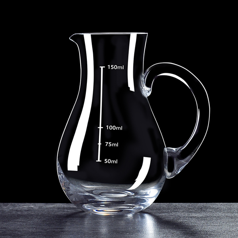 白酒分酒器水晶家用玻璃红酒洋酒分酒壶酒吧醒酒器扎壶胖身100ml