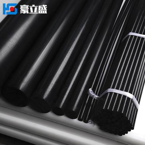 .厂家供应圆白黑色POM棒 加纤导电耐磨防静电赛钢雕刻聚甲醛棒