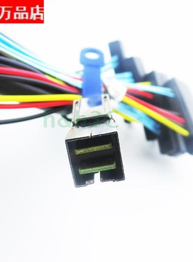全新Mini SAS线HD SFF8644转4SAS SFF8482服务器阵列卡外置硬盘线