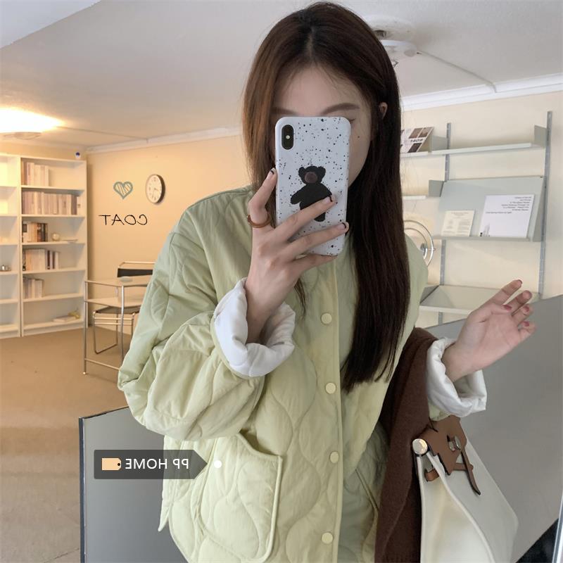 PPHOME冬日暖阳~面包服女冬季夹棉厚实百搭设计感棉袄短外套上衣