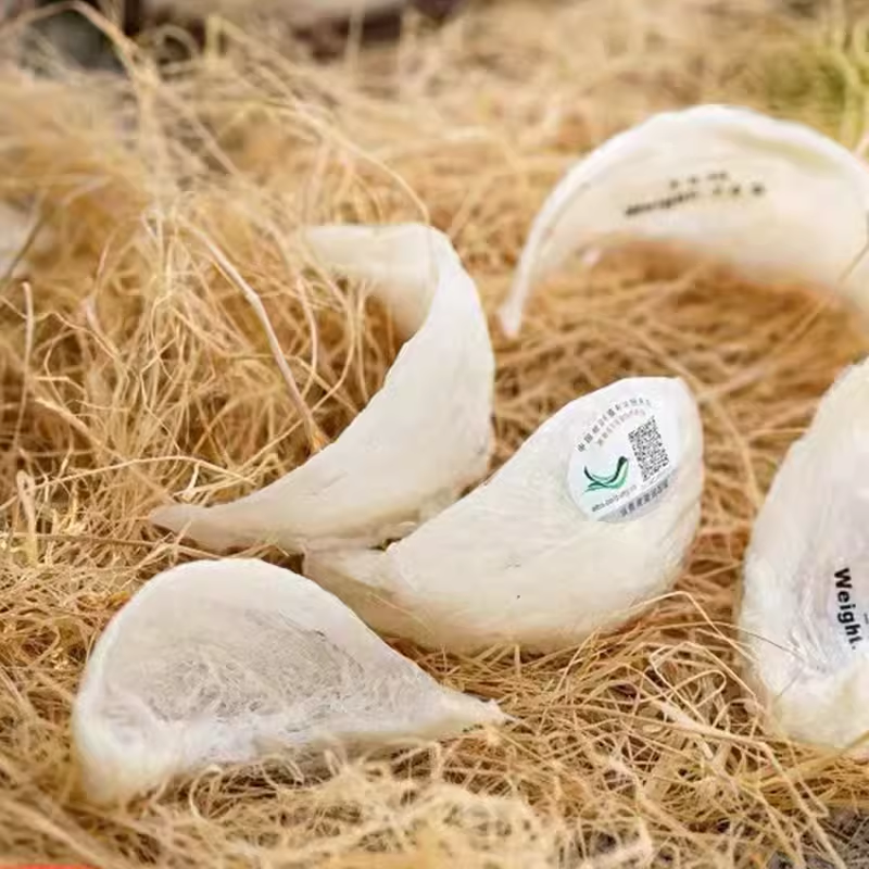 干挑白燕盏100g 马来西亚龙牙大盏燕窝干货干盏 进口溯源码