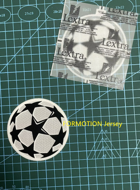 欧冠球章 欧洲联赛臂章 2003-07赛季 3D立体植绒臂章 烫印